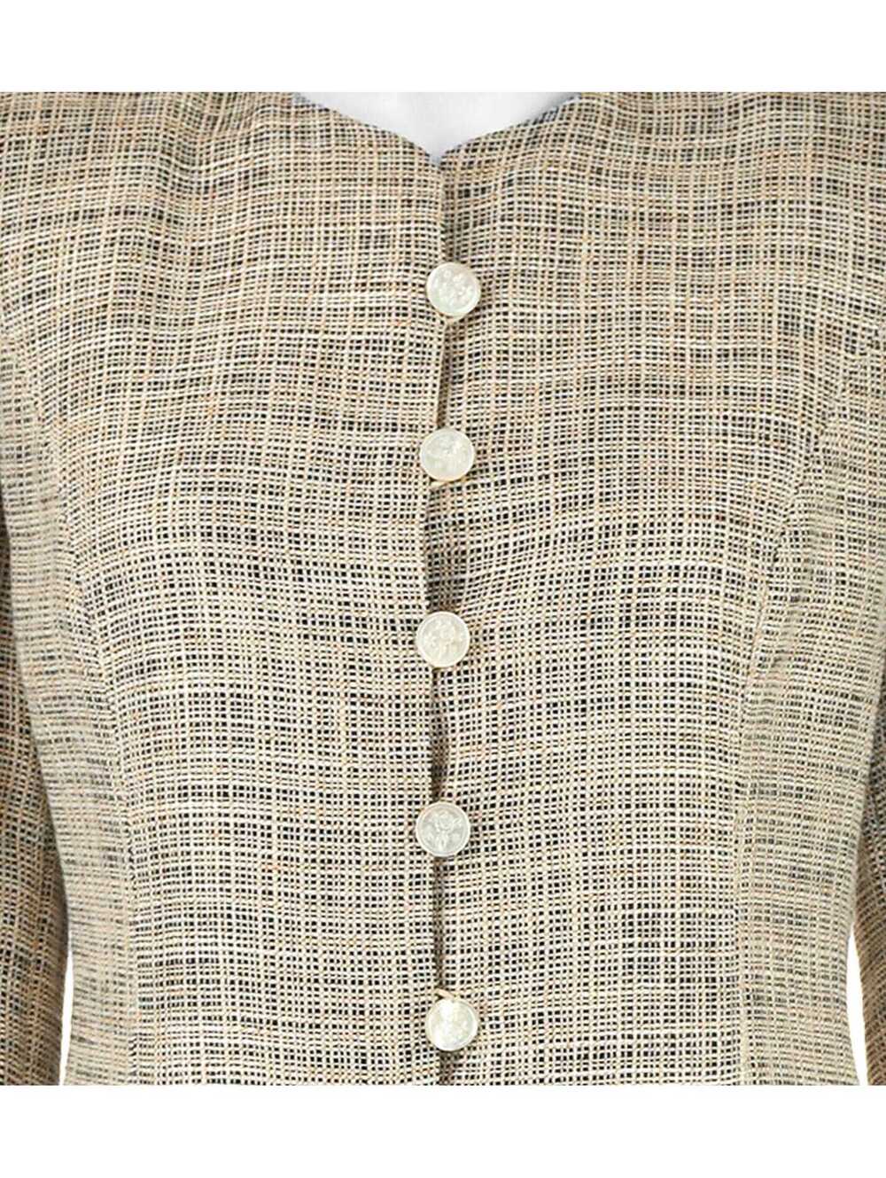 GIORGIO ARMANI Vintage Linen Blend Skirt Suit, SZ 2-4 - Picture 3 of 9
